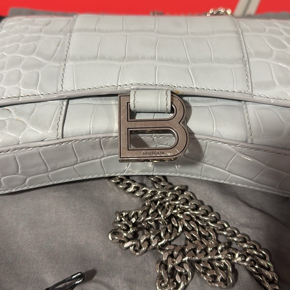 BALENCIAGA Hourglass leather crossbody bag - Picture 12 of 13